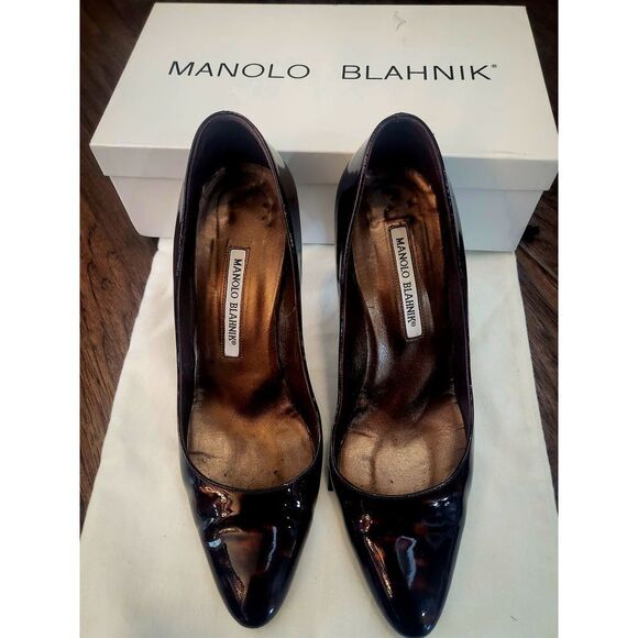 Manolo Blahnik brown sandal size 38.5 - Picture 1 of 7